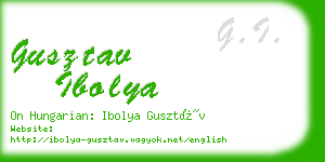 gusztav ibolya business card